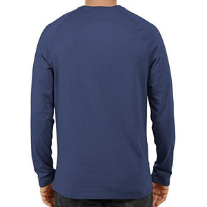 Unisex Basic Full Sleeve Plain Blue T-shirt
