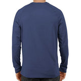Unisex L-Face Full Sleeve Blue Cotton Tshirts
