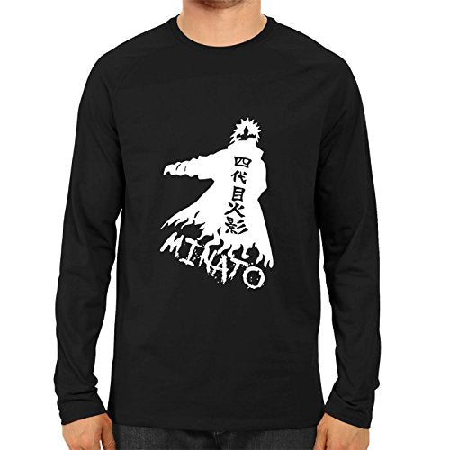 Unisex Minato Full Sleeve Black Cotton Tshirts