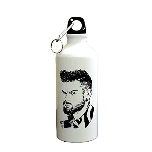 Cricket Player Virat Kohli Printed Sipper (600ml, Aluminium)