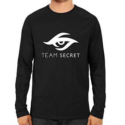 Unisex Team Screat Full Sleeve 100 % Cotton Black Tshirts