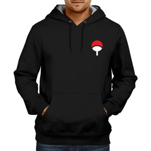 Naruto Uchiha Clan Logo | Anime Unisex Sweatshirt  Jacket 100% Cotton Hoodie