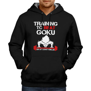 Training To Beat Goku  | Anime Unisex Sweatshirt  Jacket 100% Cotton Hoodie
