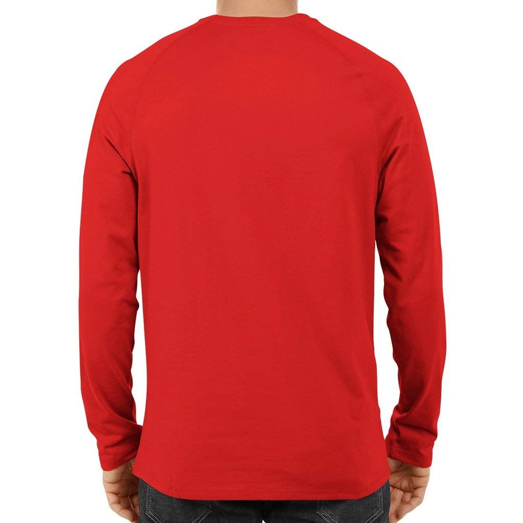 Unisex Basic Full Sleeve Plain Red T-shirt