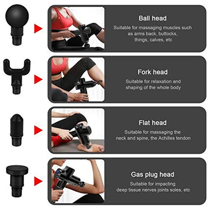 Deep Tissue Massage Fascial Gun for Pain Relief - House of Quirk