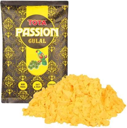 TOTA Passion Neon Glow Natural Holi Colours Powder - Pack of 5 Herbal Gulal (80 Gram Each)-Red, Blue, Yellow, Green and Orange