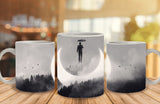 Night Moon Ceramic Mug, 350 Ml