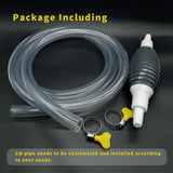 Newest High Flow Siphon Hand Pump Portable Manual Car Fuel Transfer Pump for Gas Gasoline Petrol Diesel Oil Liquid Water Fish Tank with 2M Syphon Hose Only One Piepe