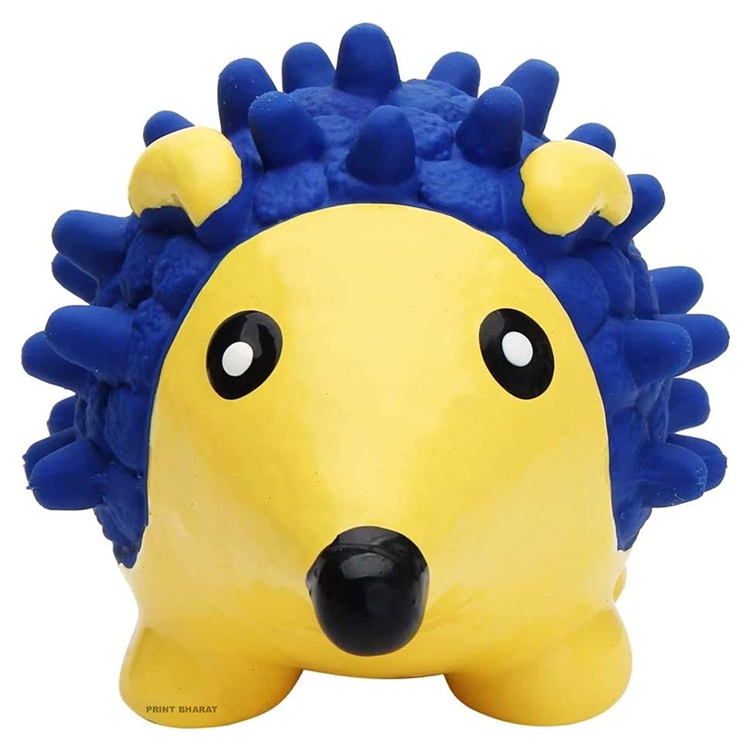 PRINT BHARAT Latex Squeaky Hedgehog Toy