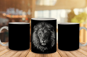 Black Lion Ceramic Mug, 350 Ml