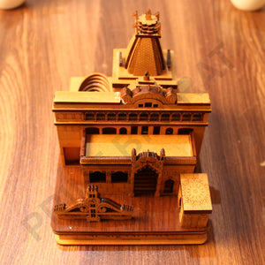 Miniature Temple Handmade, Khatu Shyam Tample -3D Replica, Religious Gifts, Indian Pooja Decor, Home Decor Length: 15 cm,Widht: 12.5 cm,Height: 13 cm