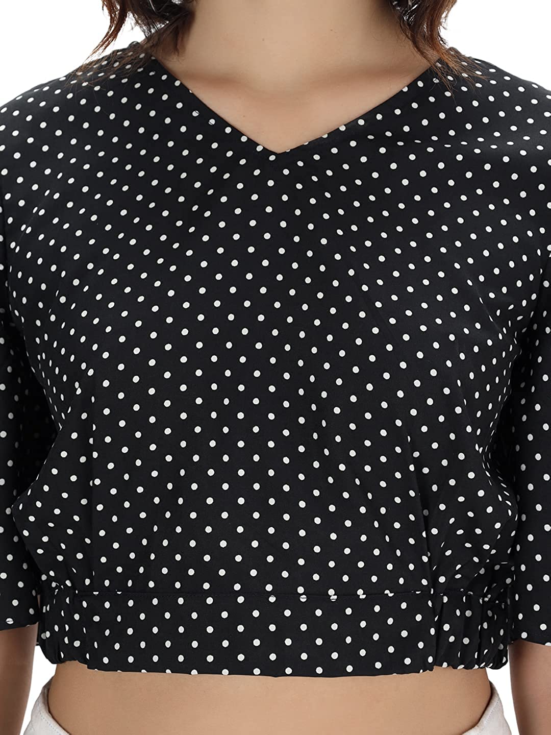 Polka Dot Crop Top for Women