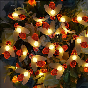 Honey Bee Light Diwali Decoration Curtain for Decoration for Gift Christmas Decoration Valentine Decoration Home Decoration
