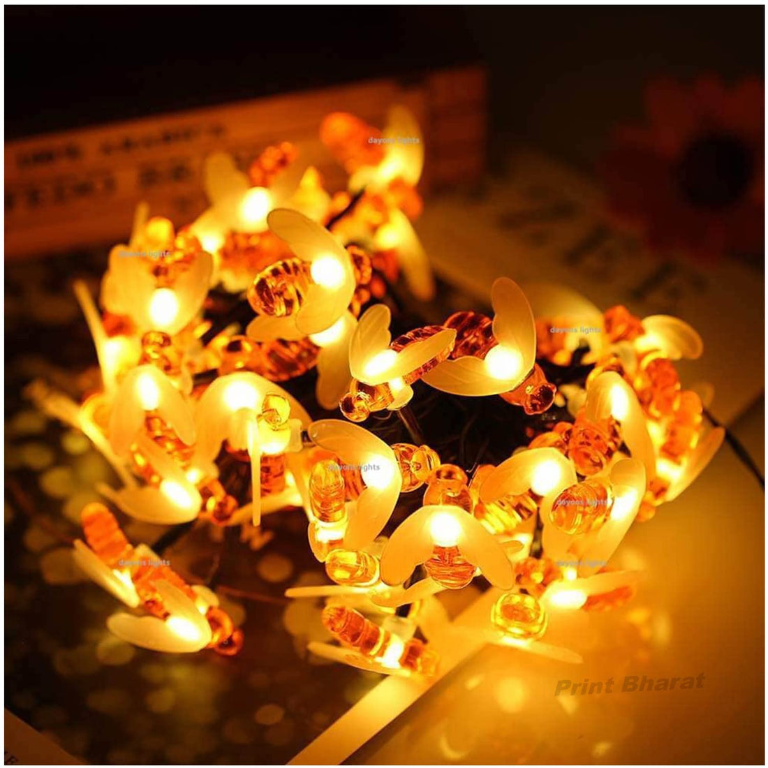 Honey Bee Light Diwali Decoration Curtain for Decoration for Gift Christmas Decoration Valentine Decoration Home Decoration