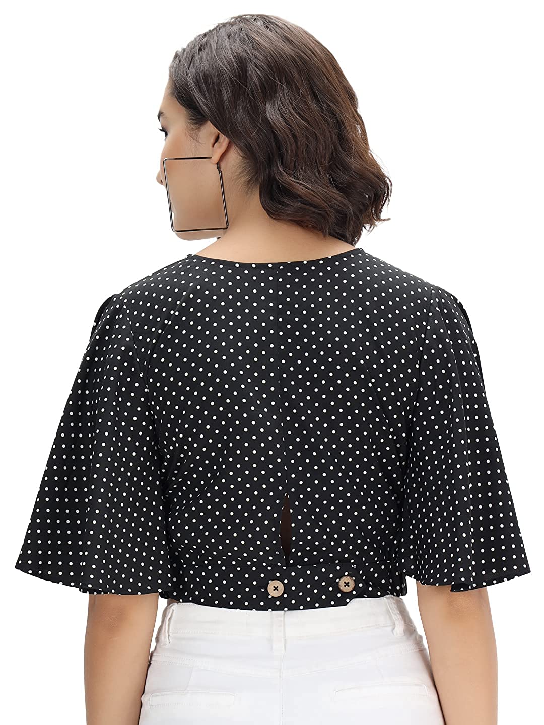 Polka Dot Crop Top for Women