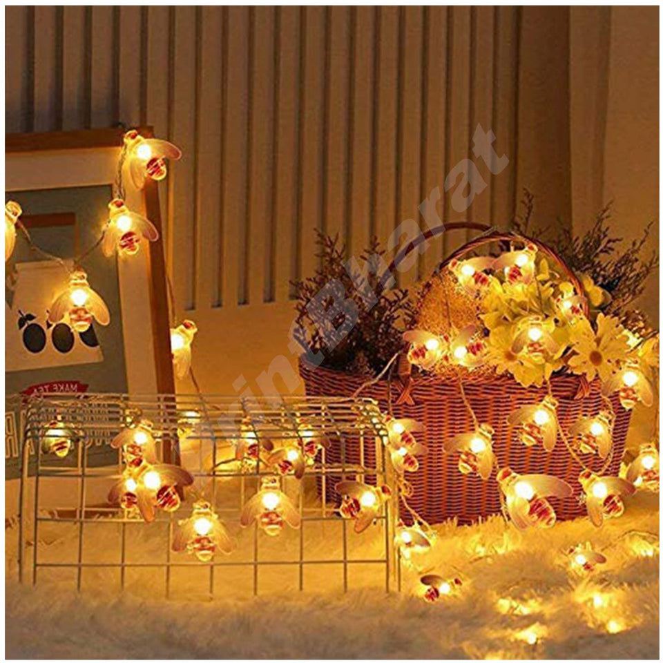 Honey Bee Light Diwali Decoration Curtain for Decoration for Gift Christmas Decoration Valentine Decoration Home Decoration