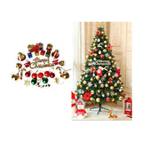 Christmas Tree Decorations Set(Snowman,Gifts,Snow Stars,Balls,Drums,Candy Sticks, Santa Claus, Raindeer, Pinecone, Merry Christmas Hanging,)