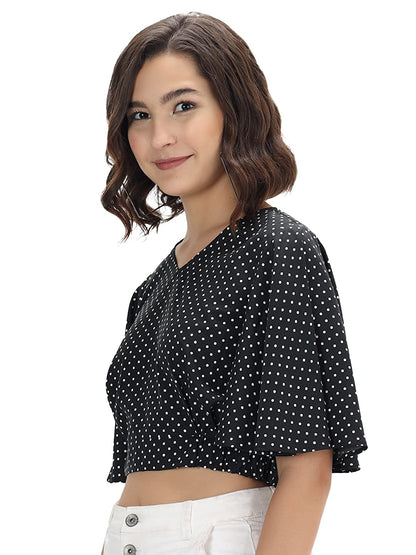 Polka Dot Crop Top for Women