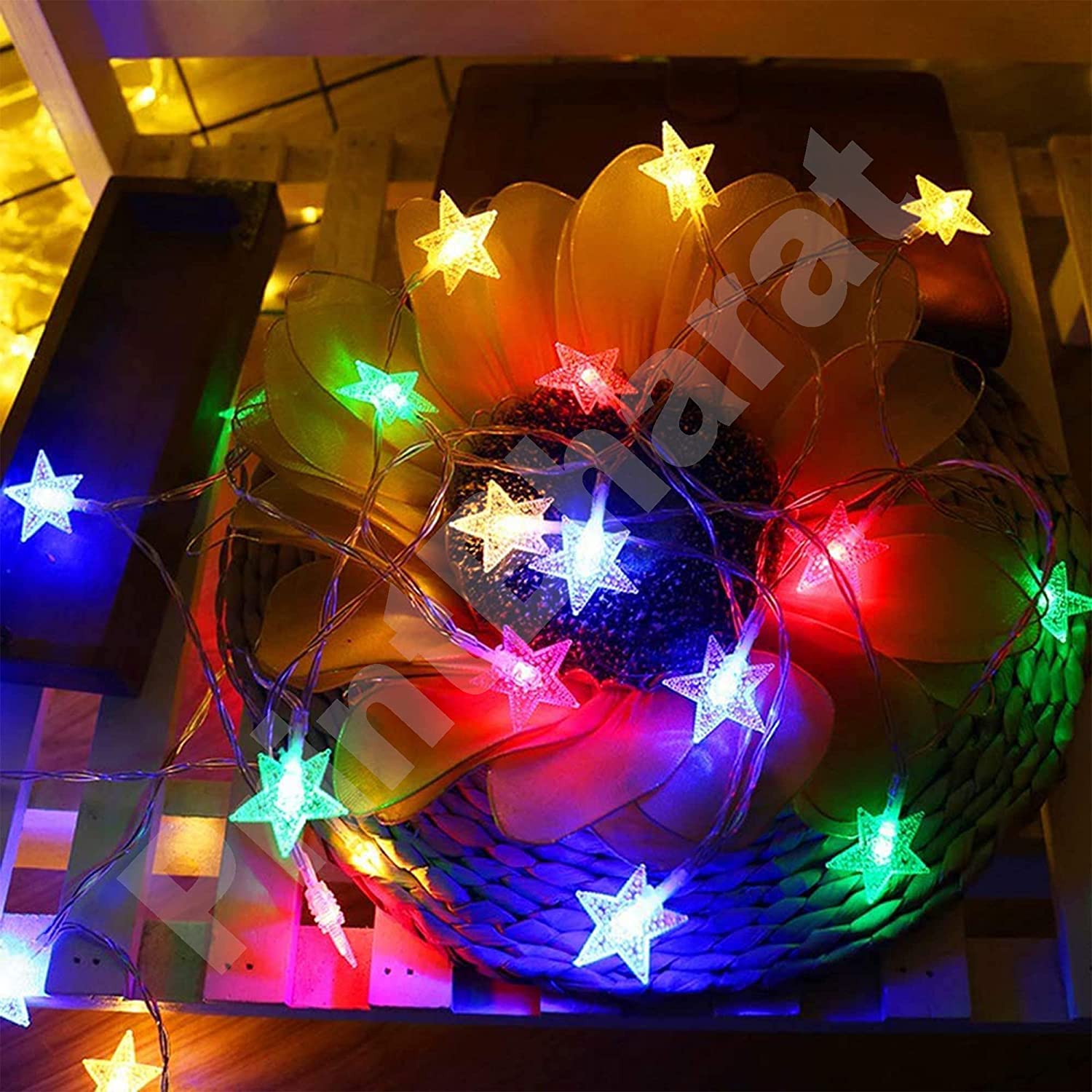 Small Star Light Diwali Decoration Curtain for Decoration for Gift Christmas Decoration Valentine Decoration Home Decoration