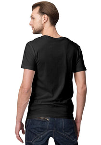 Unisex Iron Man Super Hero 100 % Cotton Printed Half Sleeves Tshirt In Black Color