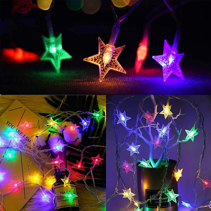 Small Star Light Diwali Decoration Curtain for Decoration for Gift Christmas Decoration Valentine Decoration Home Decoration