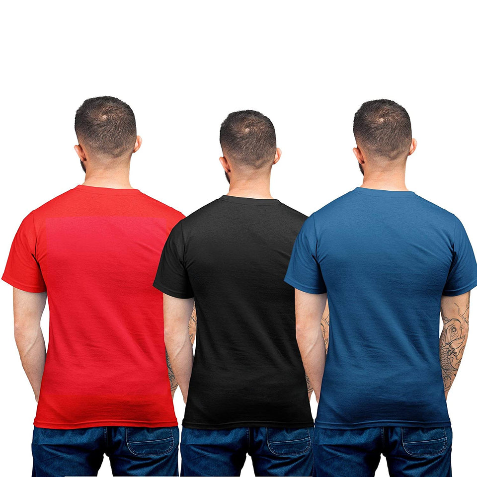 PRINT BHARAT Unisex Negative Combo T-Shirt Half Sleeve Cotton Tshirts