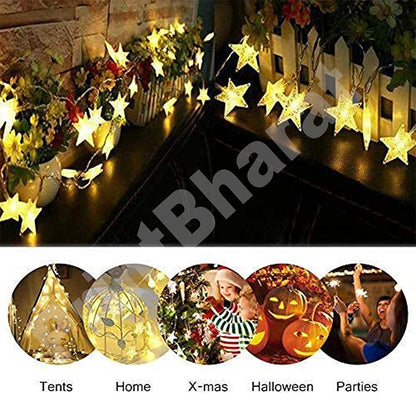 Small Star Light Diwali Decoration Curtain for Decoration for Gift Christmas Decoration Valentine Decoration Home Decoration