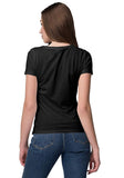 Unisex Ying Yang Super Hero 100 % Cotton Printed Half Sleeves Tshirt In Black Color