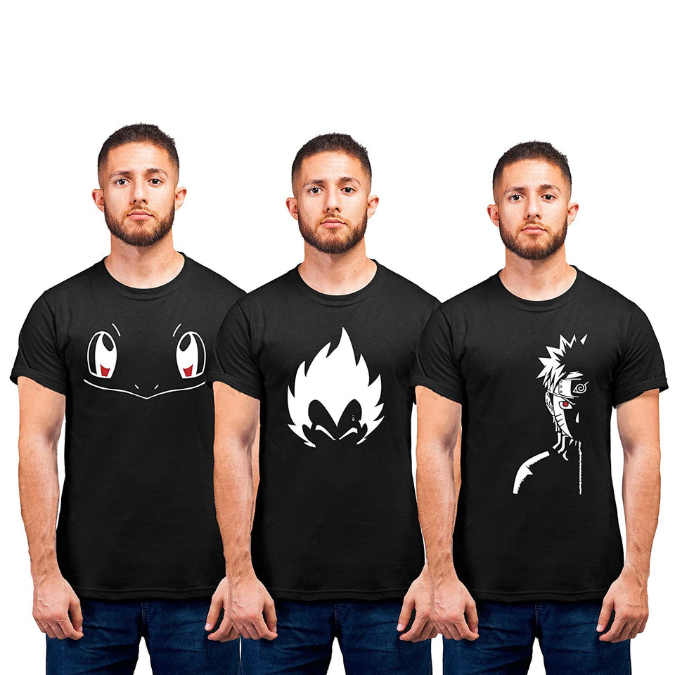PRINT BHARAT Unisex Anime T-Shirt Half Sleeve Cotton Tshirts
