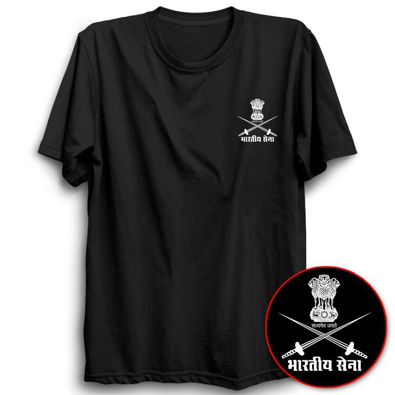 Bhartiya Sena Half Sleeve Black