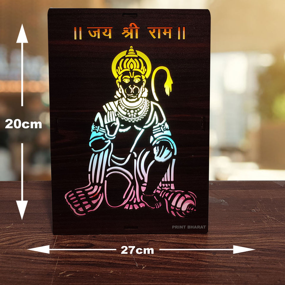 MDF Wood Art Work Led Frame Wooden Color with Laser Cut Finish