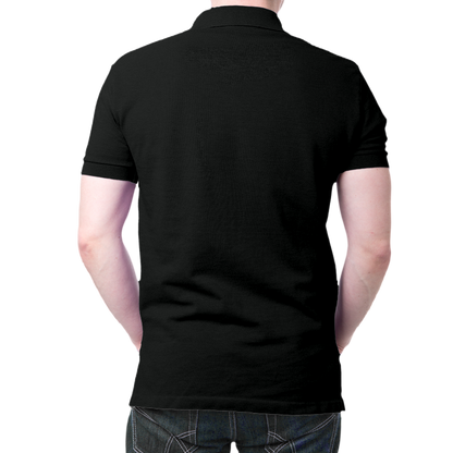 Indian Map Polo T-Shirt Black