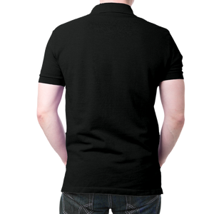 Indian Navy Logo Polo T-Shirt Black