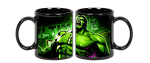 Hulk  Ceramic  Black  Mug, 350 Ml