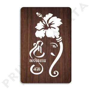 MDf Neon Ganesh Namaha Frame