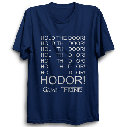 GOT-36 HODOR HODOR Half Sleeve Navy Blue