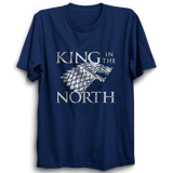 GOT-38 King In The North Half Sleeve Navy Blue