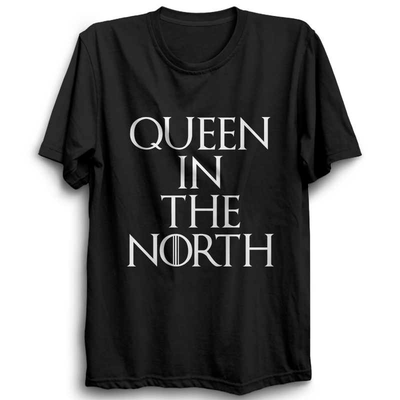 GOT-52 Queen In The North Half Sleeve Black