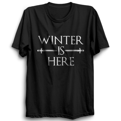 GOT-53 Winter Is Here Half Sleeve Black