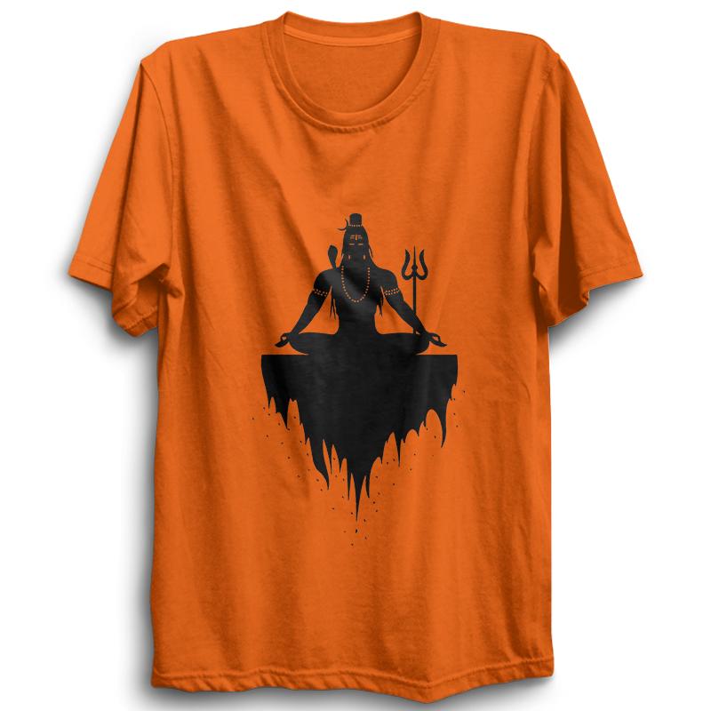 Mahadev -Half Sleeve Orange