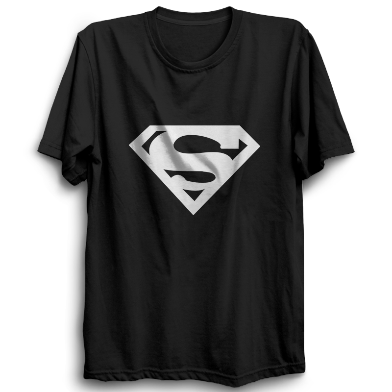 Superman Logo Half Sleeve Black