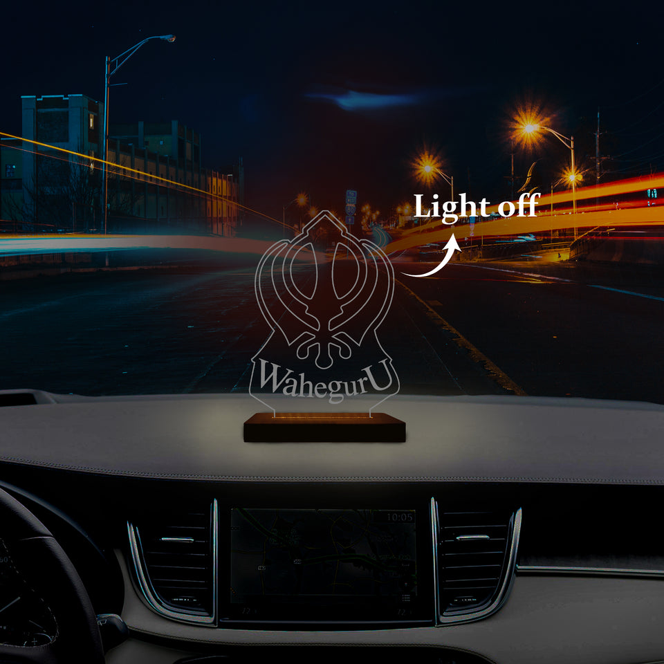 Wahe Guru ji Car LED Light