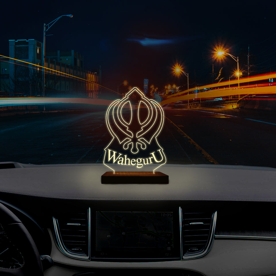 Wahe Guru ji Car LED Light