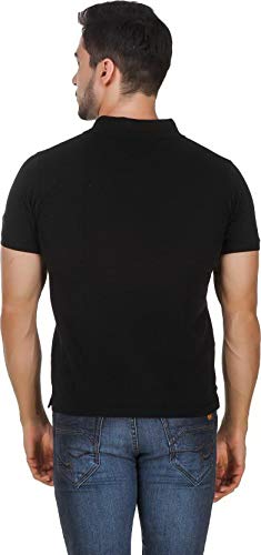 Unisex Basic Polo Black T-shirt