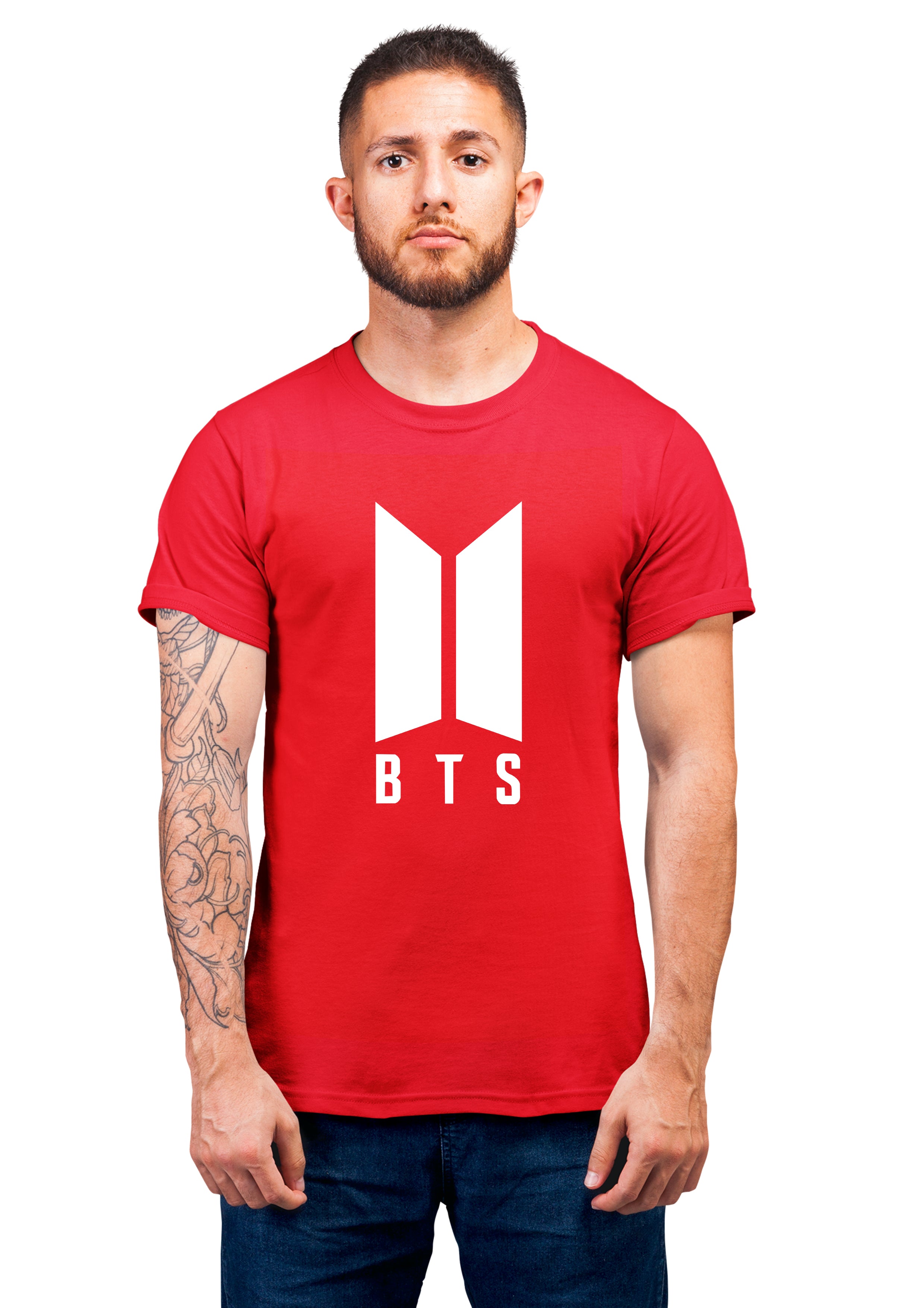 Bts Half Sleeve Cotton T-shirt