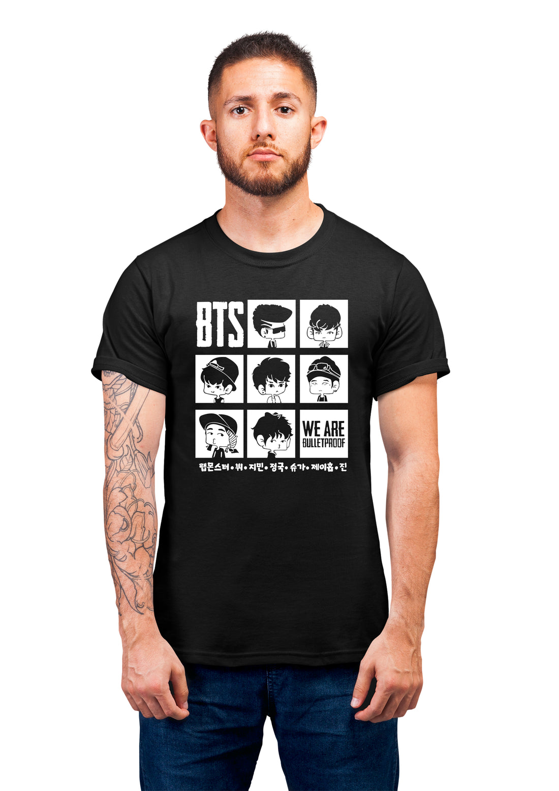 BTS Bullet Poof Unisex Half Sleeve Cotton T-shirt