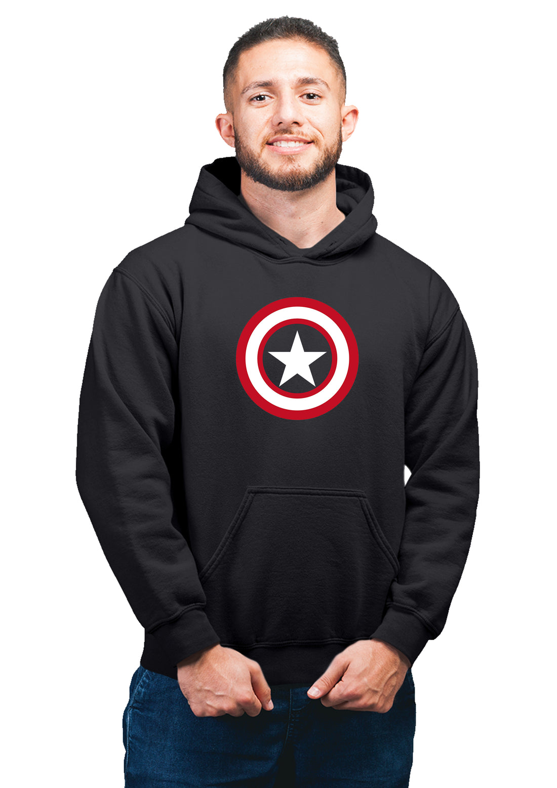 Captain America Superhero Unisex 100% Cotton Printed Hoodie 