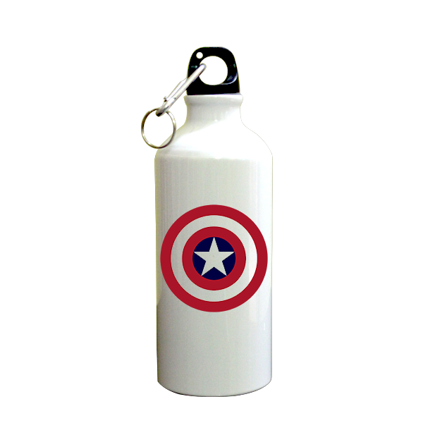 Captain America SuperHero Printed Sipper (600ml, Aluminium)