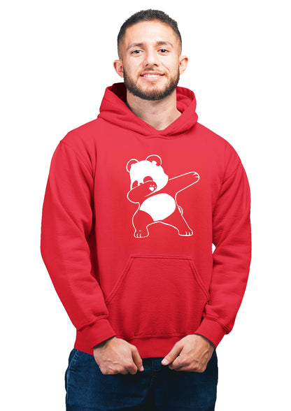 DebPanda Unisex 100% Cotton Printed Hoodie (Red)