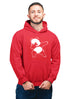 DebPanda Unisex 100% Cotton Printed Hoodie (Red)